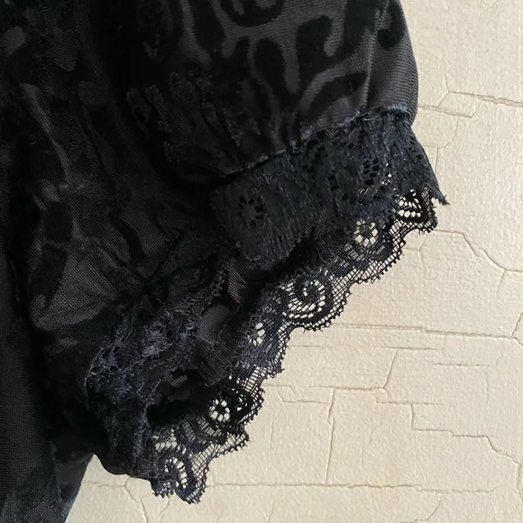 Sheer Velvet Babydoll Dress by Sugar Thrillz XXL - Picture 4 of 4